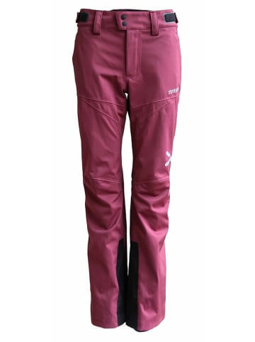 Zimtstern Spodnie narciarskie "Saentiz" w kolorze jagodowym