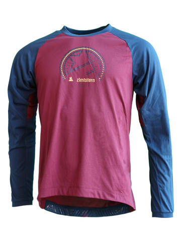 Zimtstern Fahrradshirt "Pure Flowz" in Rot/ Blau