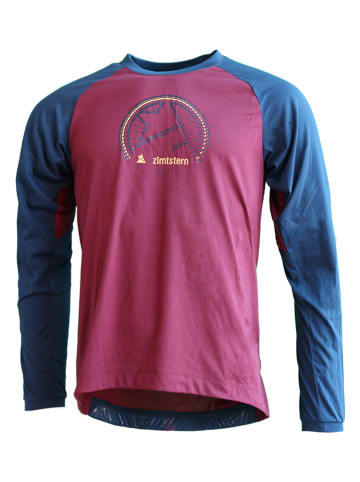 Zimtstern Fahrradtrikot "PureFlowz" in Blau/ Bordeaux