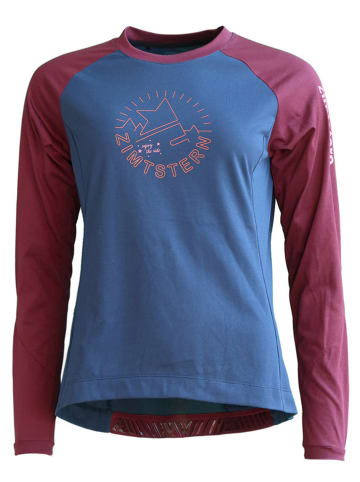 Zimtstern Fahrradshirt "PureFlowz" in Blau/ Bordeaux