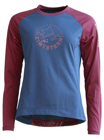 Zimtstern Fahrradtrikot "PureFlowz" in Blau/ Bordeaux
