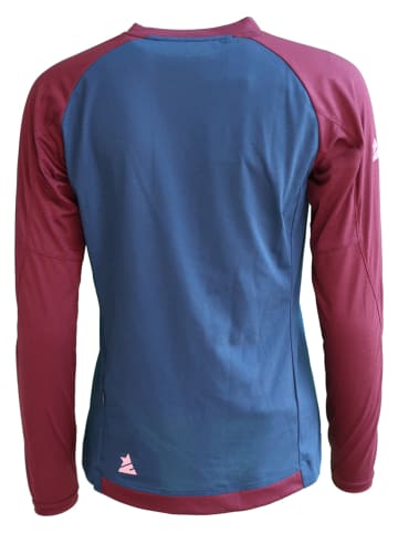 Zimtstern Fahrradtrikot "PureFlowz" in Blau/ Bordeaux