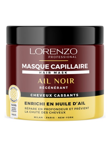 LORENZO Haarmasker "Black Garlic", 500 ml