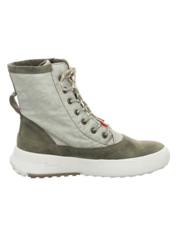 Think! Leder-Boots "Kusabi" in Grau/ Khaki