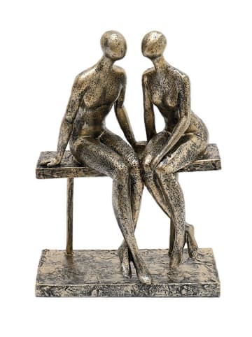 SiL Interiors Figurka dekoracyjna w kolorze złotym - 19 x 26 cm