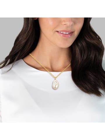 Perldesse Vergulde ketting met hanger - (L)46 cm
