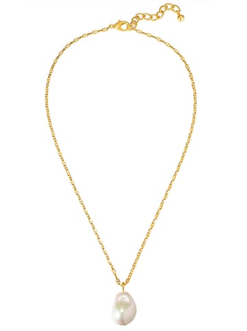 Perldesse Vergulde ketting met hanger - (L)46 cm