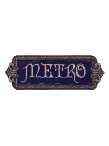 Anticline Decoratief bord "Metro" donkerblauw - (B)48 x (H)16,5 cm