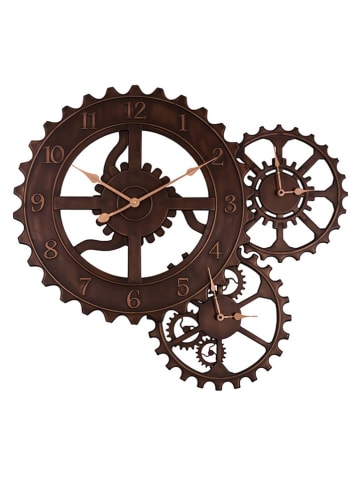 Anticline Zegar ścienny w kolorze brązowym - 78 x 84 cm