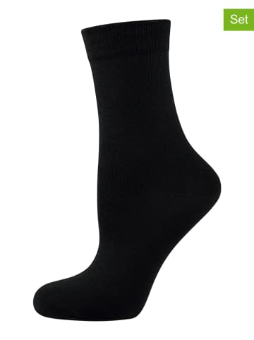 Nur Die 6-delige set: sokken zwart