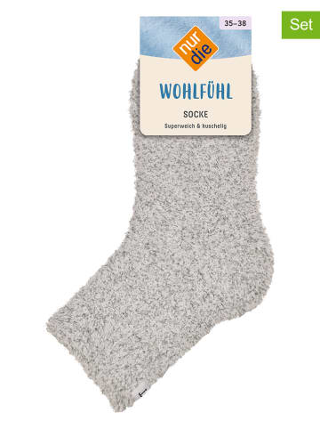 Nur Die 3-delige set: sokken grijs