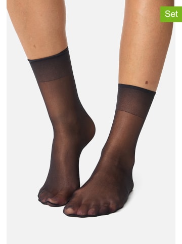 Nur Die 5er-Set: Socken in Schwarz - 15 DEN