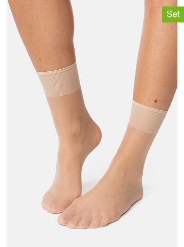 Nur Die 5-delige set: sokken crème - 15 denier