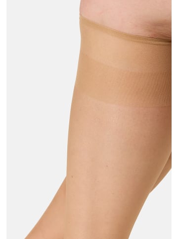 Nur Die 5er-Set: Kniestrümpfe in Beige - 15 DEN