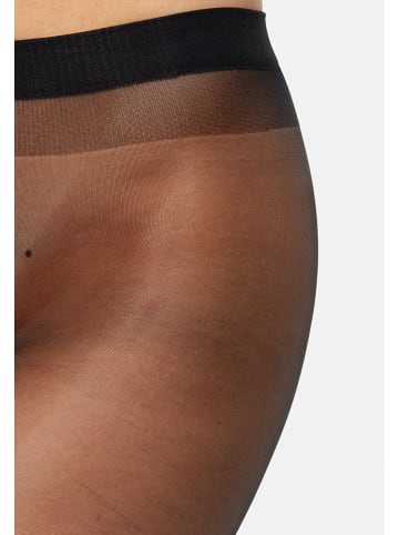 Nur Die 3-delige set: panty's "Transparant" zwart - 15 denier