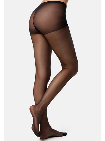 Nur Die 3-delige set: panty's "Fijne zijde" zwart - 15 denier