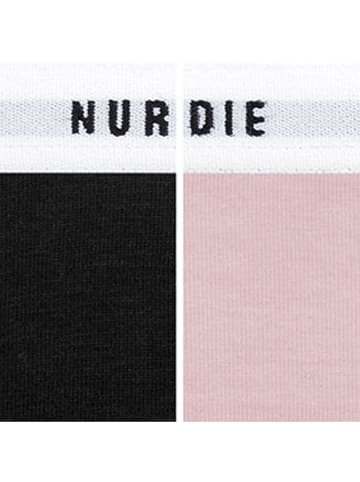 Nur Die Biustonosze (2 szt.) w kolorze jasnoróżowym i czarnym