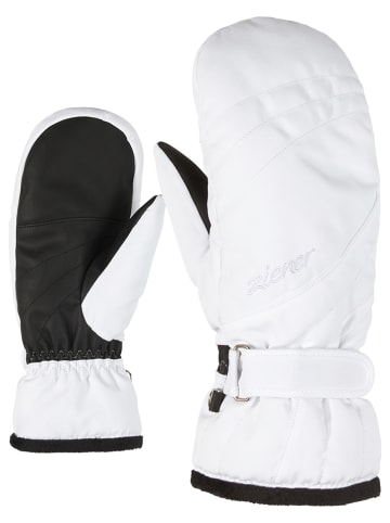 Ziener Rękawiczki narciarskie "Kilenis" w kolorze biało-czarnym
