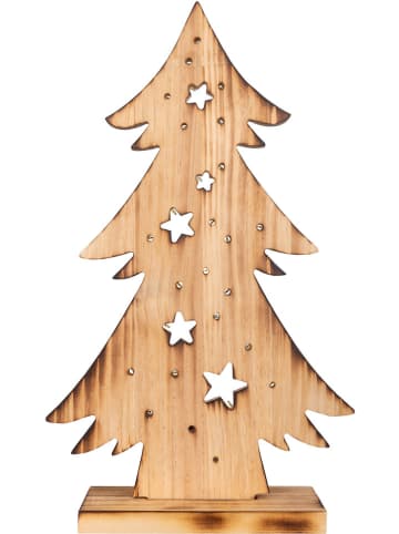näve LED-Dekoleuchte "Tannanbaum" in Hellbraun - (B)28,5 x (H)47,5 x (T)10,5 cm