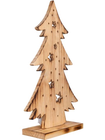 näve LED-Dekoleuchte "Tannanbaum" in Hellbraun - (B)28,5 x (H)47,5 x (T)10,5 cm