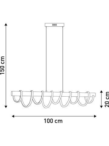 näve LED-Hängeleuchte "Bellezza" in Gold - EEK D (A bis G)