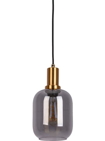 näve Hanglamp "Fumo" zwart/goudkleuirig