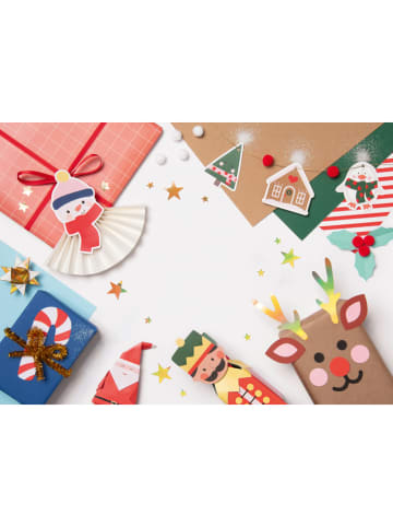 folia PAPER 133tlg. Adventskalenderbastelset "Oh Deer" in Rot