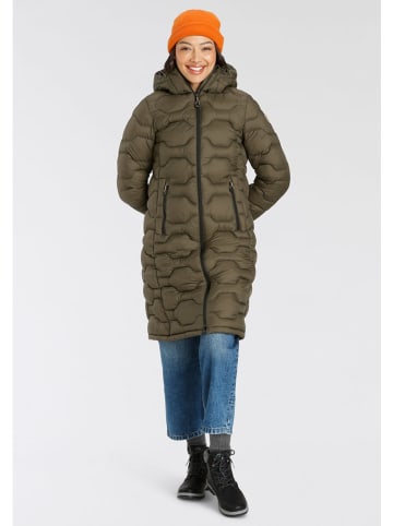 Icepeak Doorgestikte mantel "Pomaria" kaki