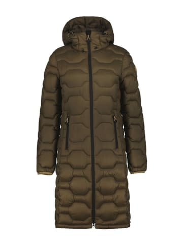 Icepeak Doorgestikte mantel "Pomaria" kaki