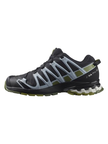SALOMON Trailrunningschuhe "Xa Pro 3D v8 Gore-Tex" in Schwarz/ Grün/ Weiß