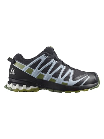 SALOMON Trailrunningschuhe "Xa Pro 3D v8 Gore-Tex" in Schwarz/ Grün/ Weiß