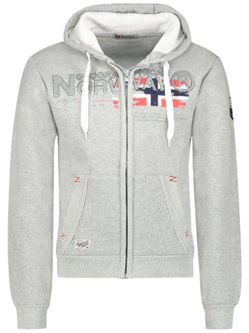 Geographical Norway Sweatvest "Gisland" lichtgrijs