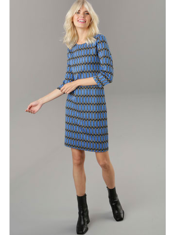 Aniston Kleid in Blau/ Schwarz