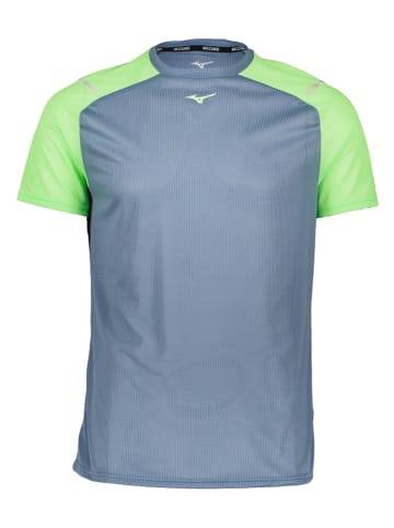 Mizuno Koszulka sportowa "Active Dryaeroflow" w kolorze niebiesko-zielonym