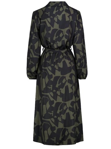 Sublevel Sukienka koszulowa w kolorze oliwkowo-czarnym