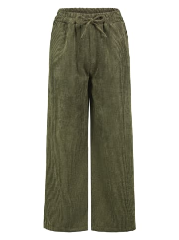 Sublevel Spodnie sztruksowe w kolorze zielonym