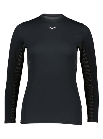 Mizuno Funktionsshirt "Mideight Crew" in Schwarz