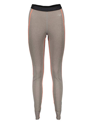 Mizuno Funktionsleggings "Merino Wool" in Grau/ Koralle