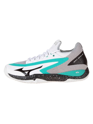 Mizuno Tennisschoenen "Wave Impulse CC" wit/meerkleurig