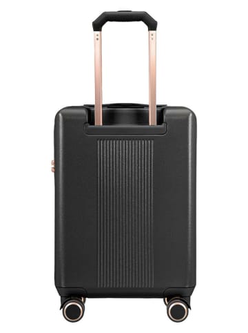 Puccini Hardcase-Trolley "Malibu" in Schwarz - (B)36 x (H)55 x (T)20 cm