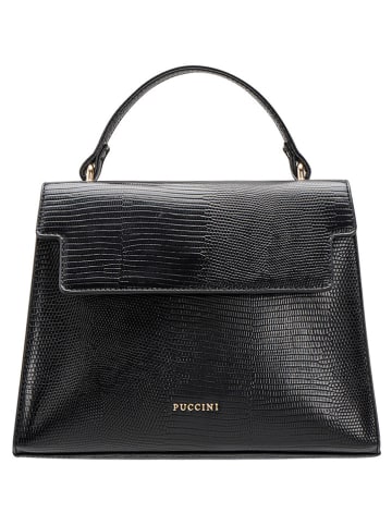 Puccini Henkeltasche "Timeless" in Schwarz - (B)27 x (H)21 x (T)10 cm