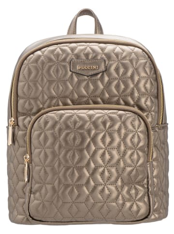Puccini Rugzak goudkleurig - (B)30 x (H)32 x (D)14 cm