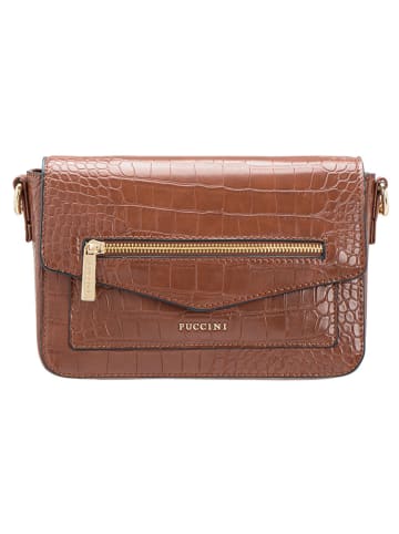 Puccini Umhängetasche in Hellbraun - (B)23 x (H)14 x (T)8 cm