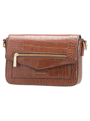 Puccini Umhängetasche in Hellbraun - (B)23 x (H)14 x (T)8 cm