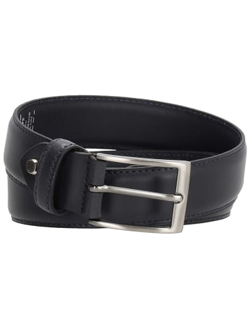 HIDE & STITCHES Leren riem donkerblauw