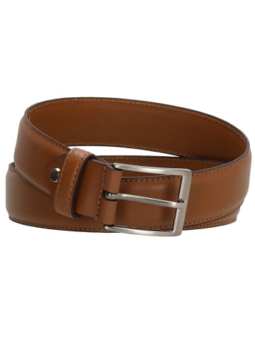 HIDE & STITCHES Leren riem lichtbruin