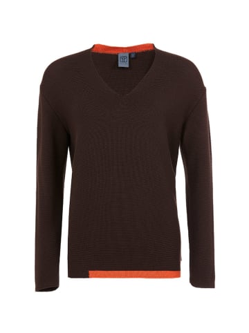 elkline Sweter "V Good" w kolorze pomarańczowo-brązowym
