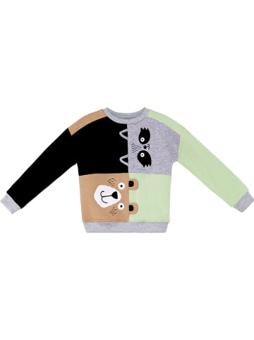 Denokids Sweatshirt "Raccoon & Bear" grijs