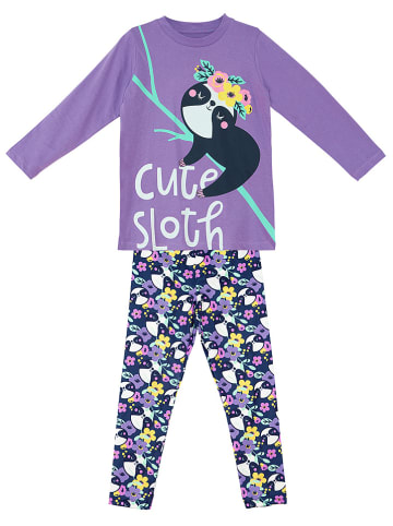 Denokids 2tlg. Outfit "Cute Sloth" in Lila