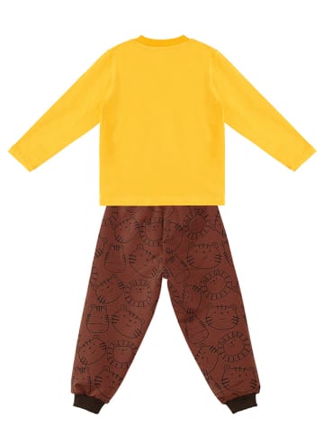 Denokids 2tlg. Outfit "Cute Cat" in Gelb/ Braun